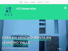 Tablet Screenshot of acsbienesraices.com.mx